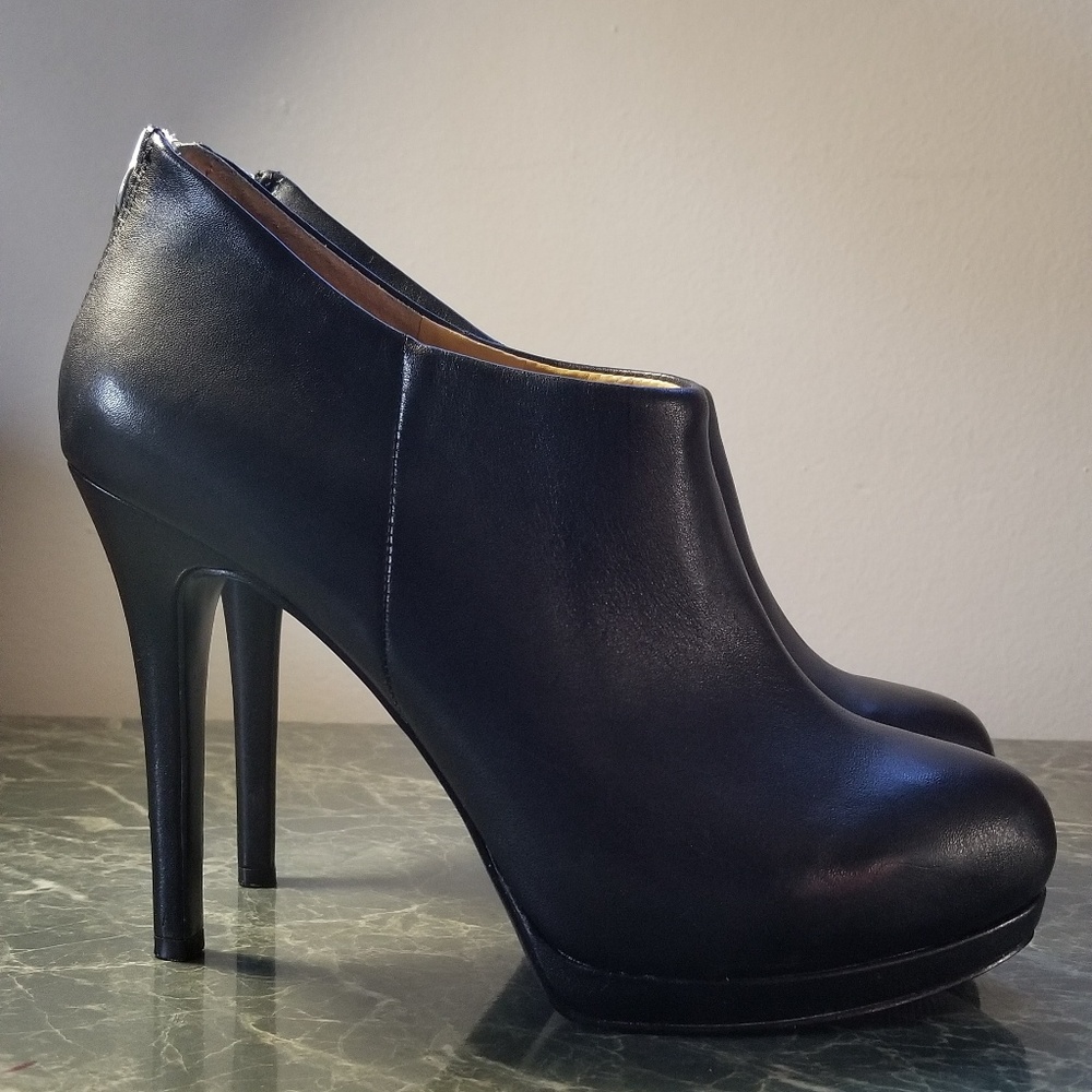 Nine West bootie platform with a 3 3/4 inch heel.
